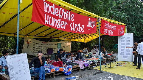 JNU students in hunger strike