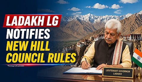 Ladakh LG notifies new hill council rules