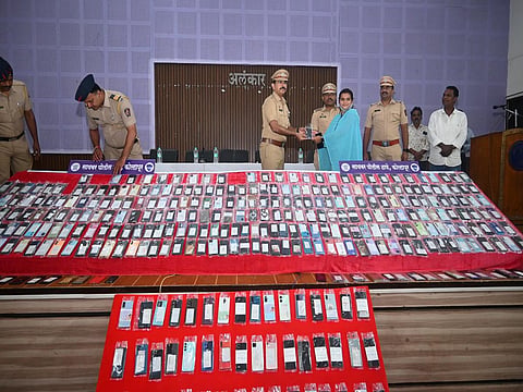 Phones collected from the alleged gang 