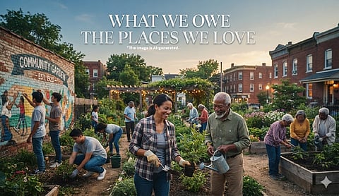 WHAT WE OWE THE PLACES WE LOVE