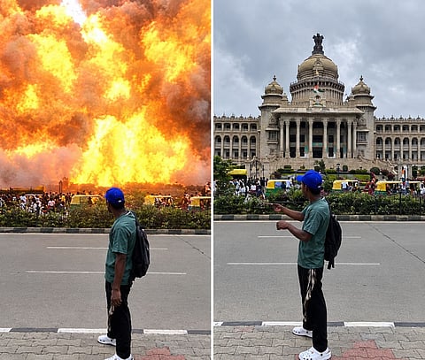 A 25-year-old migrant worker from Bihar has been arrested in Bengaluru for allegedly posting an AI-generated video depicting a bomb blast at Vidhana Soudha. 
