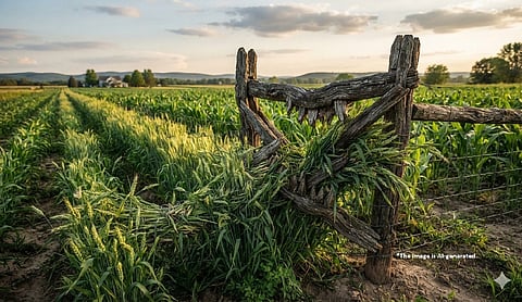 Fence eating the crop