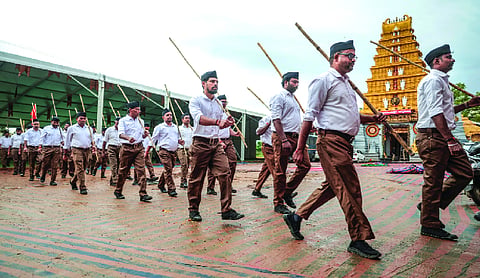RSS holds route marches across Karnataka amid permission row