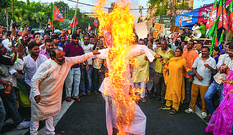 INDIA bloc rally faces BJP counter
