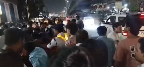 Aziz allegedly assaulting a police officer on duty and for drunk driving. 