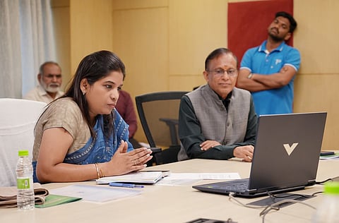 Hyderabad Collector participated via video conference in the 27th annual general body meeting of the Telangana State Cooperative Apex Bank.
