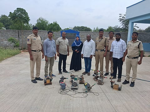 Officials seized unauthorised motors connected directly to drinking water pipelines