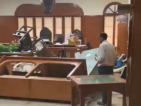 The ruckus inside Allahabad high court.