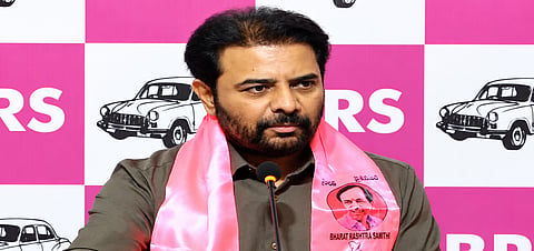 KTR criticised the Congress government for the situation in Telangana