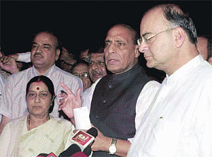 Advani adamant, BJP pleads
