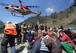 Air rescue operations in Ukhand suspended due to bad weather
