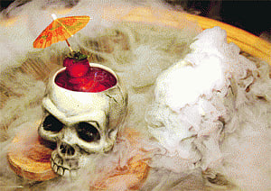 Tap, skull and barrel
