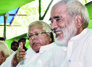 lalu puts on brave face in crisis
