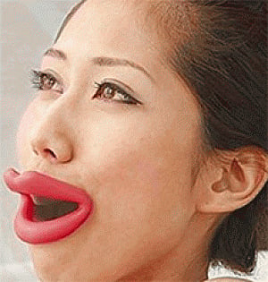 Now, silicone rubber lips to ward off wrinkles
