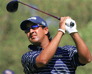 Shiv Kapur enjoys Faldo company at Open Championship