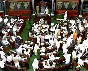 lok Sabha adjourned till noon