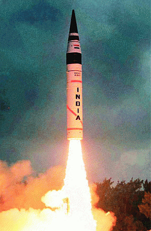 Inter-continental Agni-V test-fired