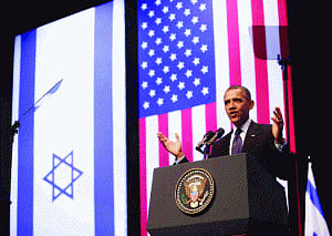 Obama backs sovereign state of Palestine