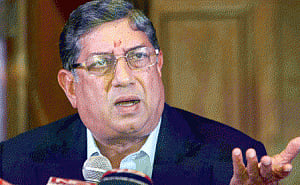 Srinivasan elected unopposed at BCCI AGM