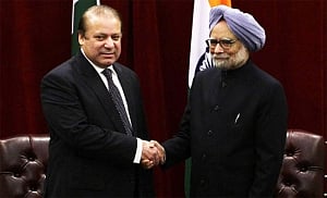 Manmohan, Sharif break ice, but stick to their stands