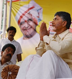 Chandrababu Naidu continues fast in Delhi