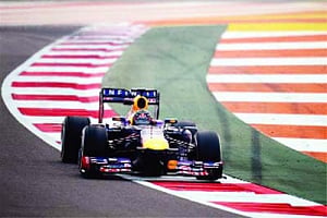 Day one to Vettel