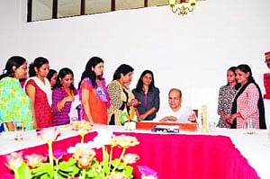 Protests on, women scribes meet Guv