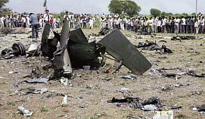 MiG-29 fighter jet crashes