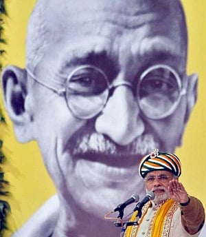 Modi or Mahatma, who would prevail in 2014?