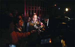 Jolly questioned for defacing nameplate