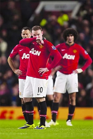 At 9th place, Man U title hopes slipping