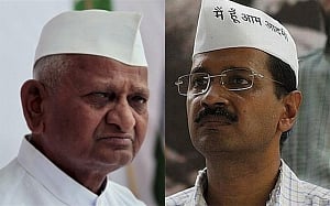 Hazare-AAP split comes into the open
