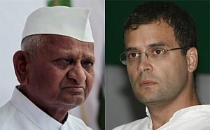 Hazare, Rahul exchange letters on lokpal