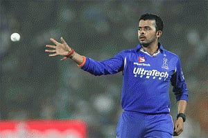 Sreesanth, two other Rajasthan players held for spot fixing