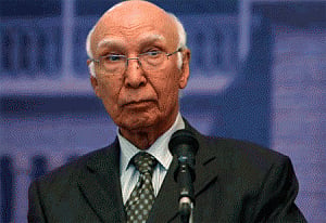 Back channel talks are on with India: Sartaj