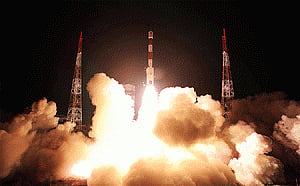 Indian rocket lifts off with communication satellite