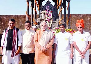 Modi heaps praise on Shivaji