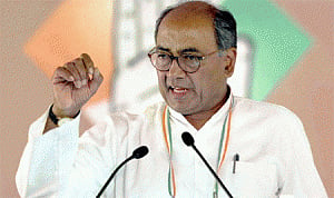 Digvijay corners BJP over attack on AAP office