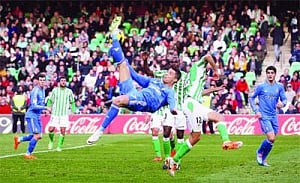 Real's five strikes put them on top for now