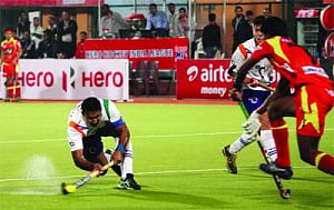 UP Wizards stun Ranchi Rhinos 3-2