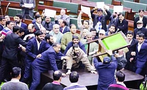 J&K MlA in hospital after House ruckus