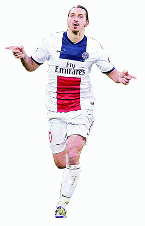 Ibrahimovic' s brace in PSG's 4-0 win over leverkusen