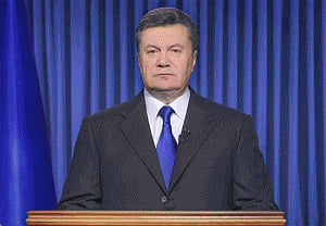 Ukrainian president calls truce with opposition