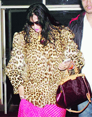 Cong MlA's wife in soup for wearing leopard skin coat?