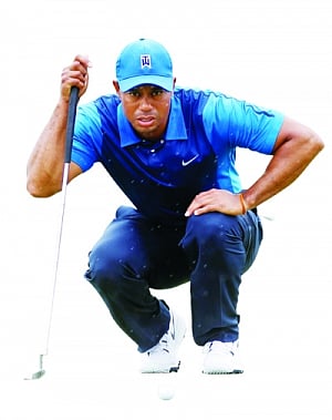 Slow start for Woods