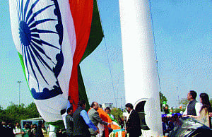 Delhi gets its highest monumental flagpole of 207-ft