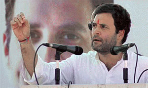 Rahul accuses Modi of stealing farmers' land
