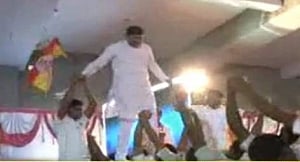 Video shows BJP lS candidate walking on backs of students