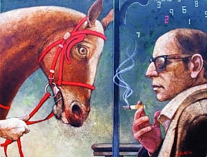 From high horse of art world to race course