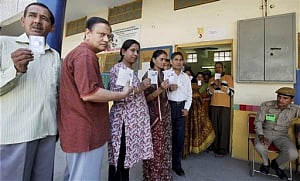 64 per cent turnout in Delhi